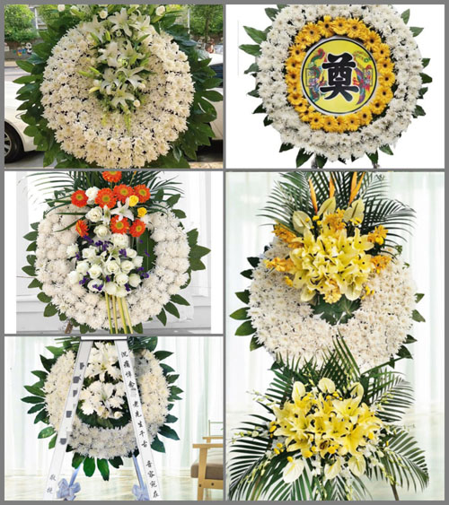 湖北黄冈市黄梅县小池镇素列村花圈速递